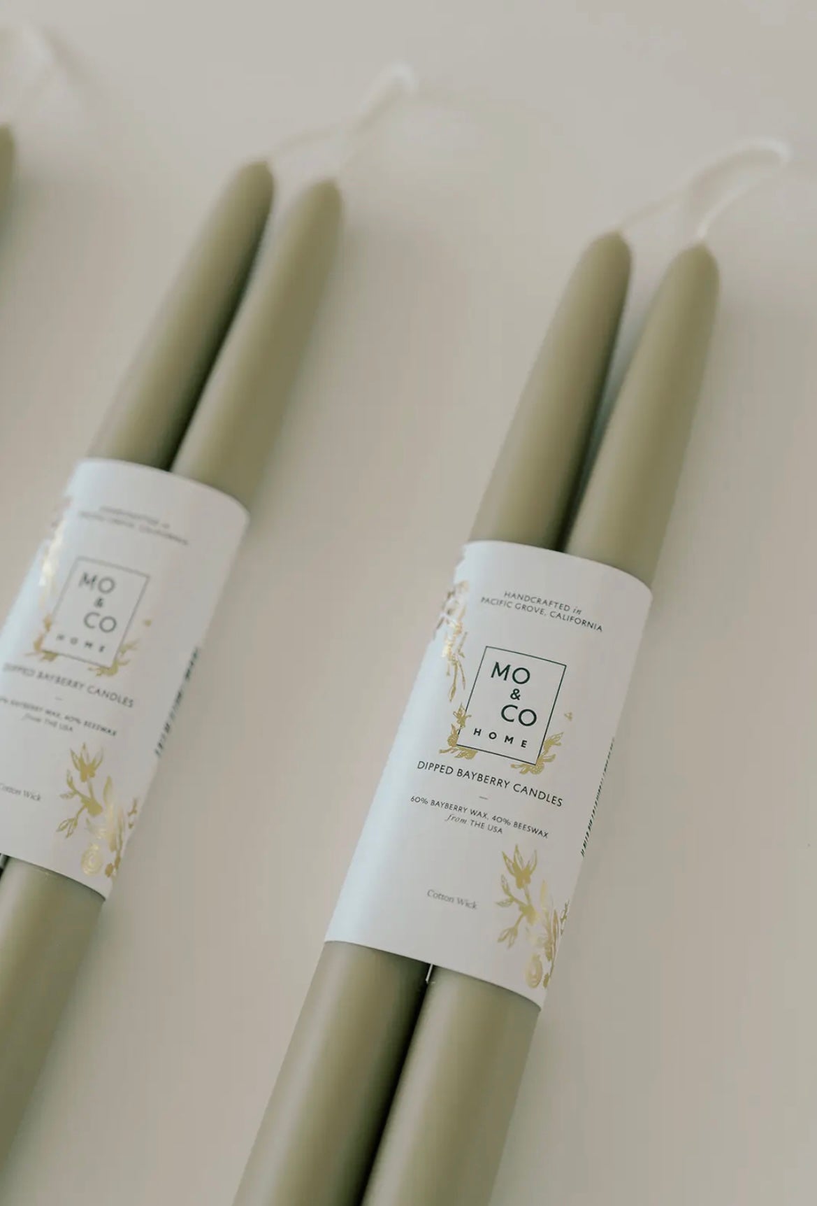 Bayberry Dipped Beeswax Candle