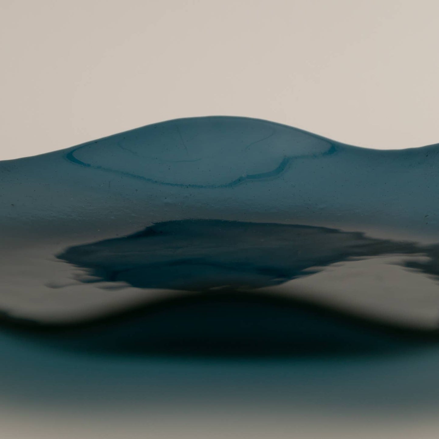 Large Petal Plate, Indigo