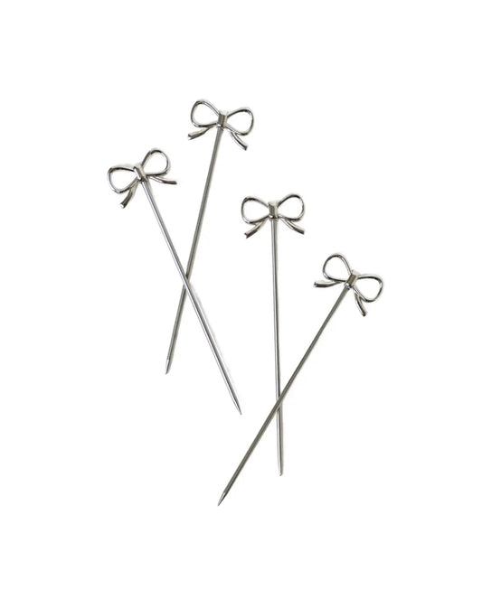 Silver Bow Cocktail Picks (rent)